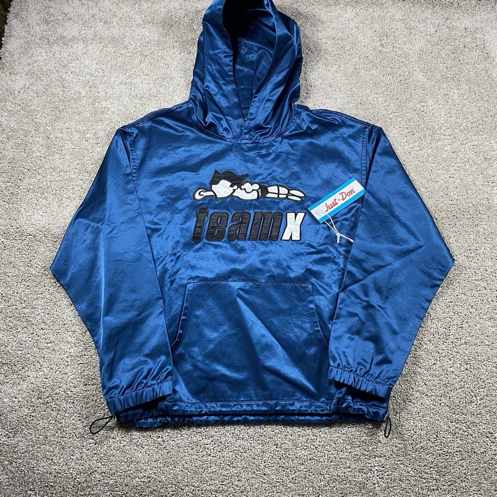 Just Don Team X Satin Pullover Hoodie Men's XL Astro Boy NWT $650 Multicolor USA